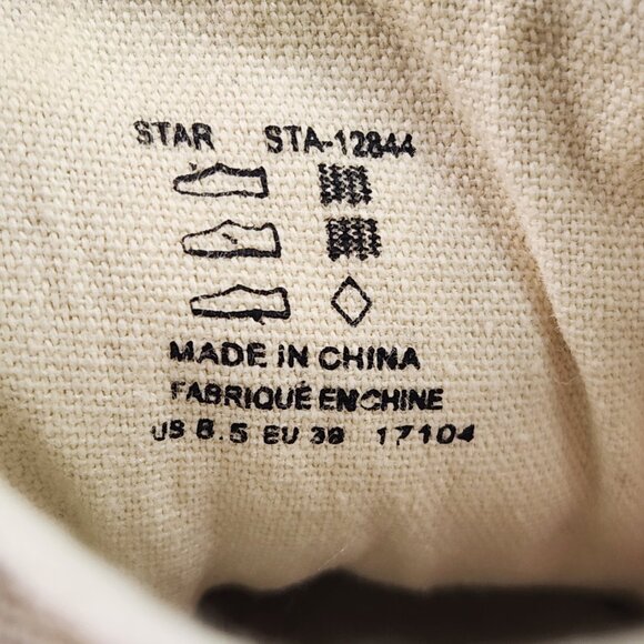 Taos Star Women's Size 8.5 Khaki Canva Lace Up Arch Support Comfort Casual Shoes - Picture 10 of 10